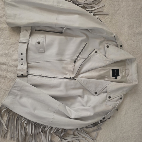 White Fringe 'Hitched' Western Jacket - Women - Picture 5 of 6